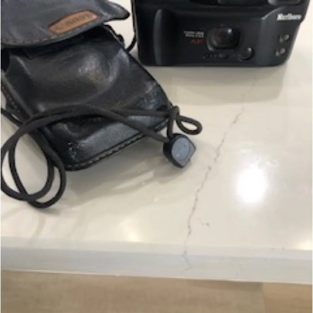 Canon Marlboro Sure Shot Owl Date 35mm Point & Shoot Film Camera untested w/case